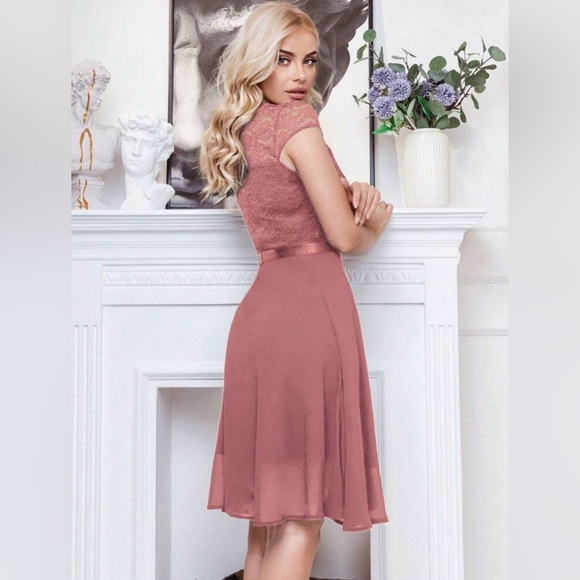 Dusty Pink Dress - Picture 2 of 3